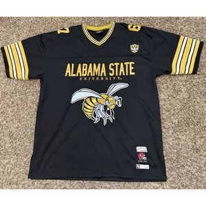 Rare Alabama State University Football Jersey ASU GLD Hornets College Size 2XL